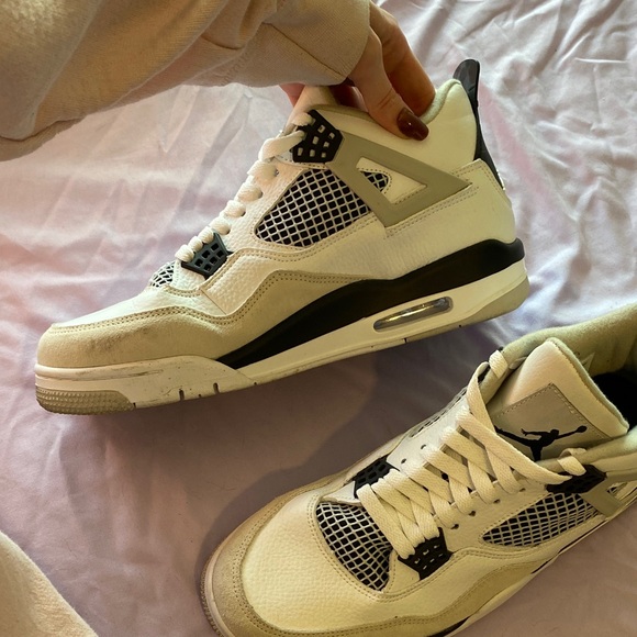 Jordan Men's White and Black Sneakers - Picture 7 of 11